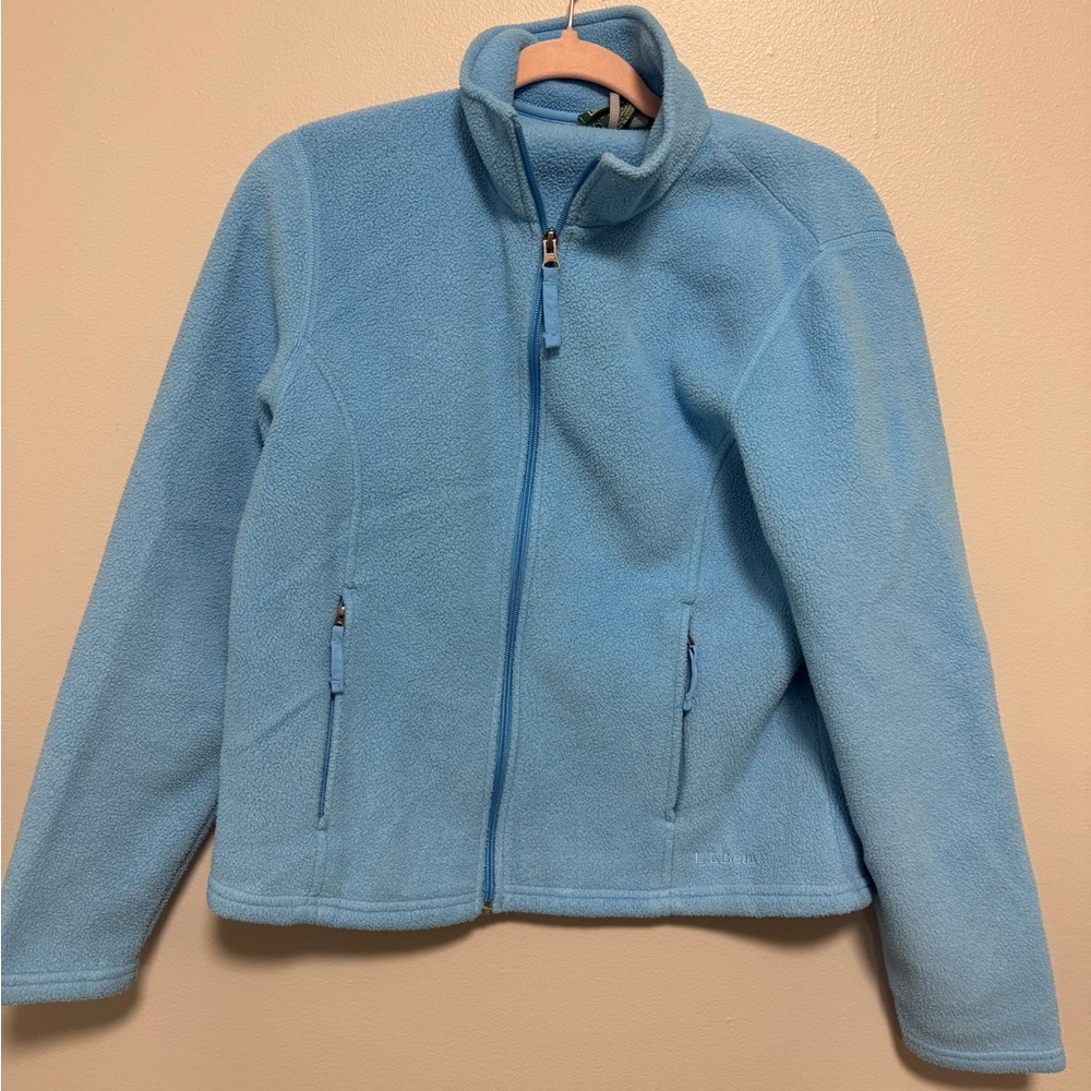 L.L. Bean Blue Fleece Zipup Jacket